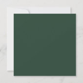 Elegant Emerald Green Engagement Party Square Kaart (Achterkant)