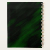 Elegant Emerald Green Gold Lijst Foto Collage Planner (Achterkant)