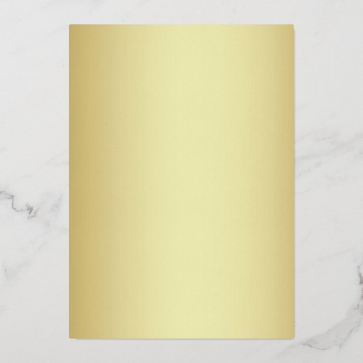 Elegant Emerald Green Gold Wedding Folie Uitnodiging (Achterkant)