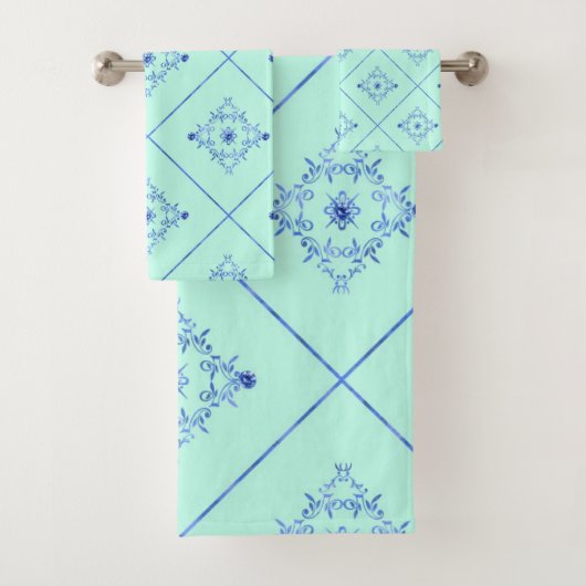 ELEGANT EN  BATHROOM TOWEL SET BAD HANDDOEK (Insitu)