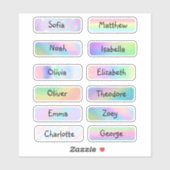 Elegant en Beauful Pastel Rainbow-label Sticker (Vel)