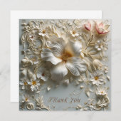 Elegant en  bedankkaart (Voorkant / Achterkant)