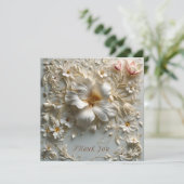 Elegant en  bedankkaart (Staand voorkant)