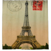 Elegant en Chic  Paris en Eiffel Tower Douchegordijn (Voorkant)