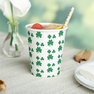 Elegant en chique St Patrick Day Party Favor Papieren Bekers