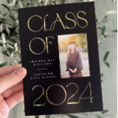 Elegant en Classic Afstuderen Folie Aankondiging