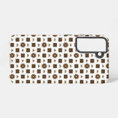 Elegant en Classic Checkered Pattern Samsung Gala Samsung Galaxy Hoesje (Achterkant horizontaal)