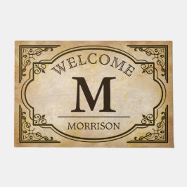 Elegant en Classic  look Monogram Initialen Deurmat