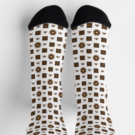 Elegant en Classic Pattern Socks Sokken (Top)