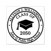 Elegant en Classy Afstudeerder Pet Klasse Jaar | S Zelfinktende Stempel (Design)