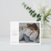 Elegant en Classy Kerstmis en nieuwjaarskaart Feestdagenkaart (Staand voorkant)