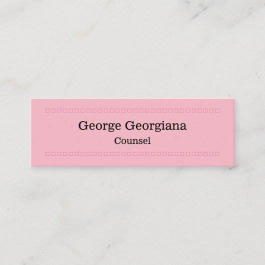 Elegant en Clean Counsel Visitekaartje (Voorkant)