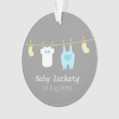 Elegant en Cute Baby Boy Clothes, Newborn Ornament (voorkant)
