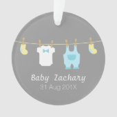 Elegant en Cute Baby Boy Clothes, Newborn Ornament (voorkant)
