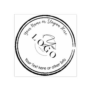 ELEGANT EN EENVOUDIG   Aangepaste zakelijke Logo Rubberstempel