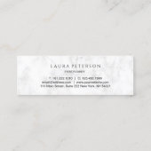 Elegant en eenvoudig handgeschreven script kalligr mini visitekaartje (Achterkant)