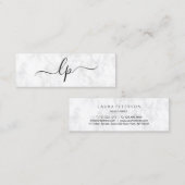 Elegant en eenvoudig handgeschreven script kalligr mini visitekaartje (Voorkant / Achterkant)