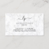 Elegant en eenvoudig handgeschreven script kalligr visitekaartje (Achterkant)