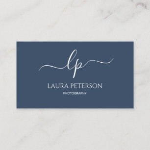 Elegant en eenvoudig handgeschreven script kalligr visitekaartje
