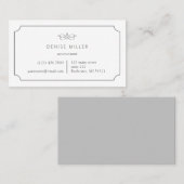  elegant en eenvoudig klassiek lijst visitekaartje (Voorkant / Achterkant)