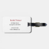 Elegant en exotisch tropisch Bagagelabel (Achterkant horizontaal)