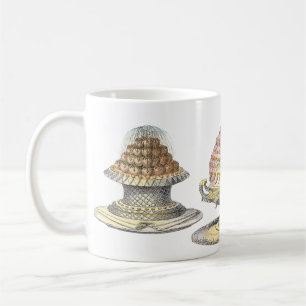 Elegant en Fancy Franse bakkerijkoeken Koffiemok