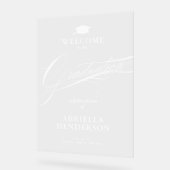 Elegant en formeel script Afstuderen Acryl Bord (Hoek)