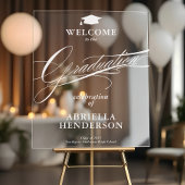 Elegant en formeel script Afstuderen Acryl Bord