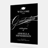 Elegant en formeel script Afstuderen Acryl Bord (Hoek)