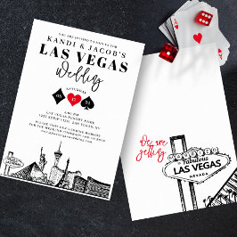Elegant en Fun Las Vegas Wedding Kaart