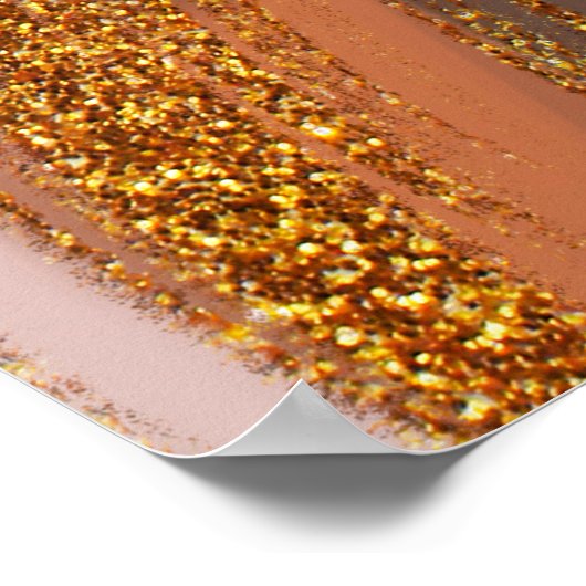 Elegant en glamoureus. Natuurlijk kleurenpalet Poster (Hoek)