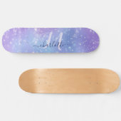 Elegant en Glitzy Paars Skateboard (Horizontaal)
