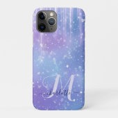 Elegant en Glitzy Paarse Sparkle Case-Mate iPhone Case (Achterkant)