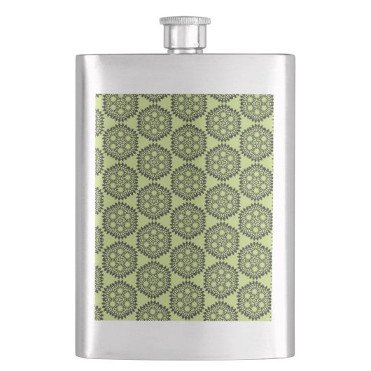 Elegant en klassiek kalkvormig heupfles (Voorkant)
