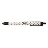 Elegant en klassiek patroonontwerp zwarte inktpen inkt pen (Bodem)