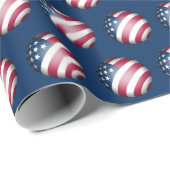 Elegant en leuk patroon van patriottische Amerikaa Cadeaupapier (Rol Hoek)