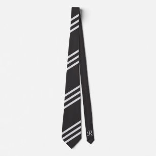 Elegant en minimalistisch gevoerd zwart Stropdas