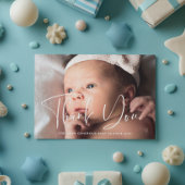 Elegant en modern Baby shower dank u Briefkaart
