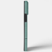 Elegant en modern blauw geborsteld metalen monogra Case-Mate iPhone case (Achterkant / Rechts)