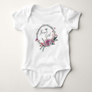 Elegant en modern bloemmeisje romper