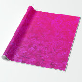 Elegant en modern fuschia roze abstract patroon cadeaupapier (Uitgerold)