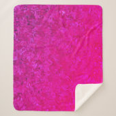 Elegant en modern fuschia roze abstract patroon sherpa deken (Voorkant)