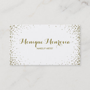 Elegant en modern Gold Confetti Glitter Visitekaartje