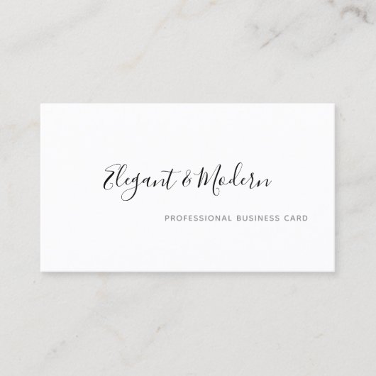 Elegant en modern handschrift professional visitekaartje (Voorkant)