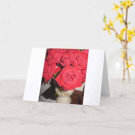 Elegant en modern, liefde Kaart (Gele Bloem)