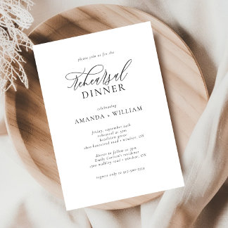 Elegant en modern repetitiediner kaart