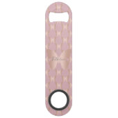 Elegant en modern roos gouden vlinder design speed flessenopener (Achterkant)