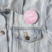 Elegant en modern roos goudglitter briddes squad ronde button 5,7 cm (In situ)