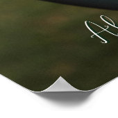 Elegant en modern Simple Calligraphy Photo Script Poster (Hoek)