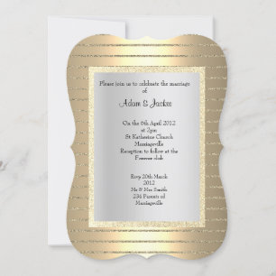 ELEGANT EN MODERN WEDDING Gold sepia bronze Kaart